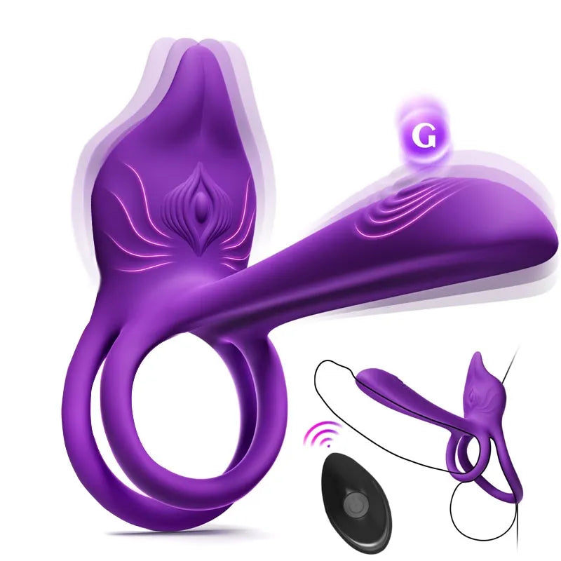 🎁Smart Vibrating Ring – App-Controlled Pleasure for Couples 💫