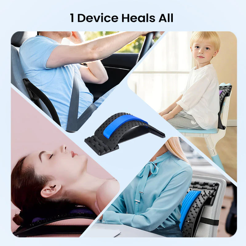 🧲 50% OFF NOW! 🔥 Magnetic Lumbar Stretcher – Acupressure Massage, Portable Design & Relieves Back Pain 🧘♂️✨