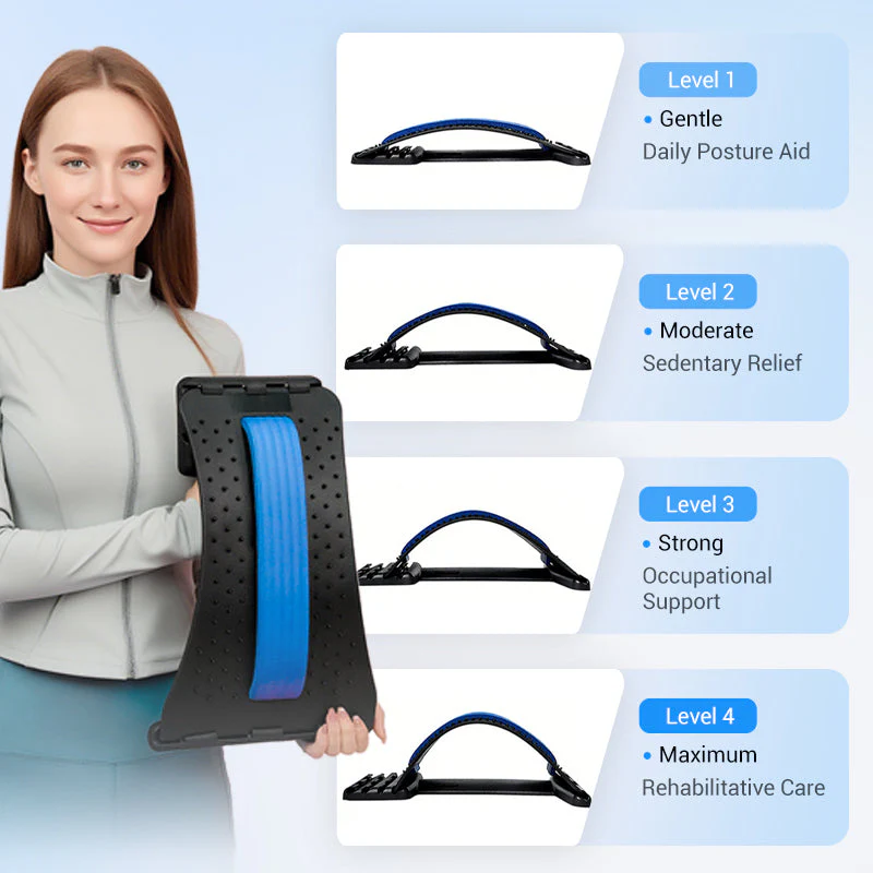 🧲 50% OFF NOW! 🔥 Magnetic Lumbar Stretcher – Acupressure Massage, Portable Design & Relieves Back Pain 🧘♂️✨