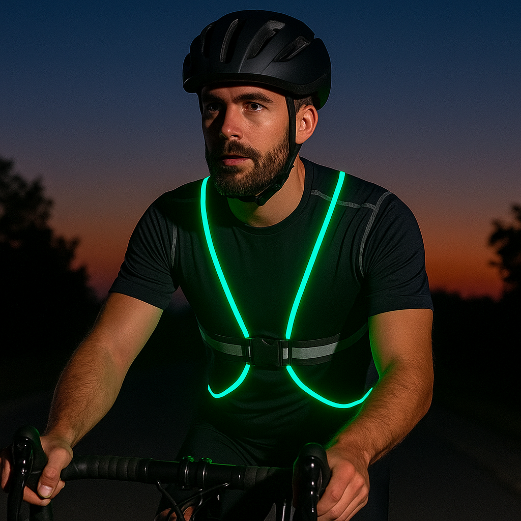 Ultra-Bright LED Reflective Safety Vest for Evening Sports