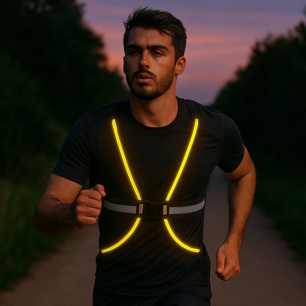 Ultra-Bright LED Reflective Safety Vest for Evening Sports