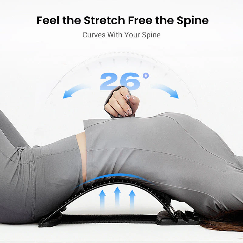 🧲 50% OFF NOW! 🔥 Magnetic Lumbar Stretcher – Acupressure Massage, Portable Design & Relieves Back Pain 🧘♂️✨