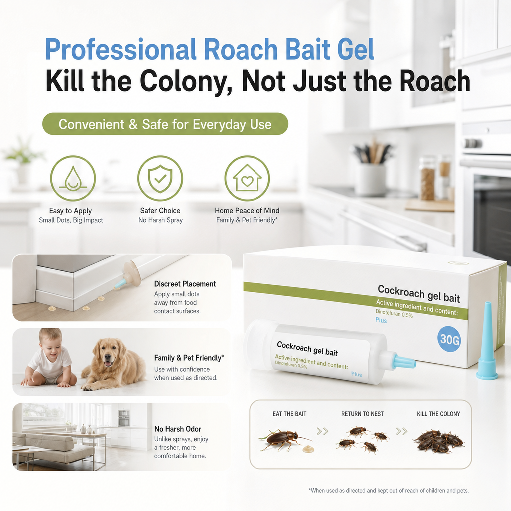 Professional Roach Bait Gel – Kill the Colony, Not Just the Roach