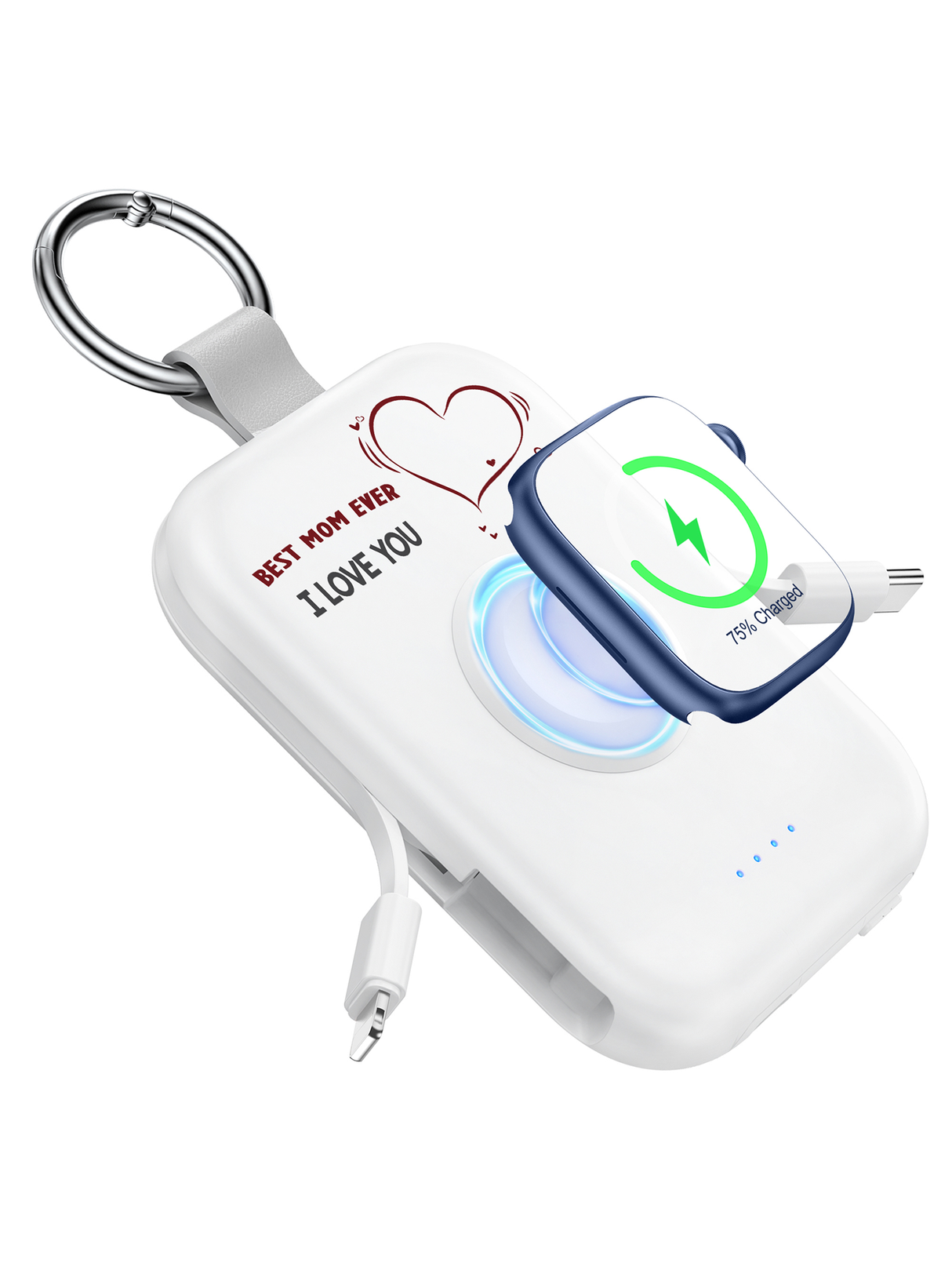 RORRY D2-5000mAh Portable Charger Keychain Power Bank