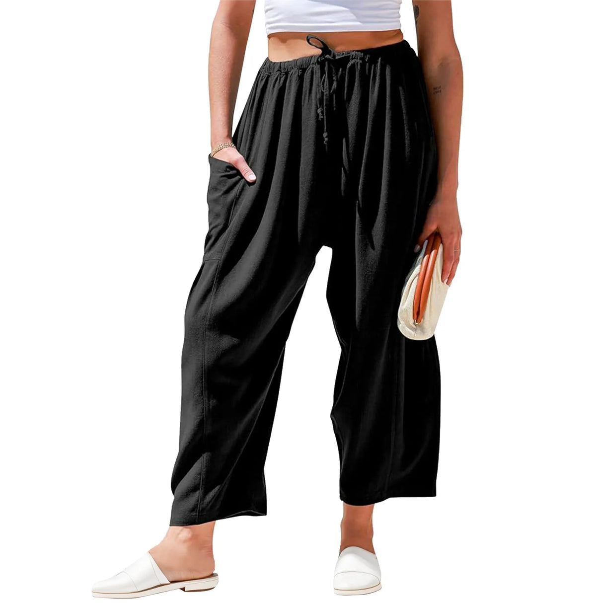 Linen Wide Leg Pants