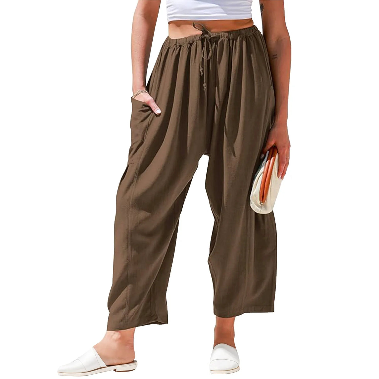 Linen Wide Leg Pants