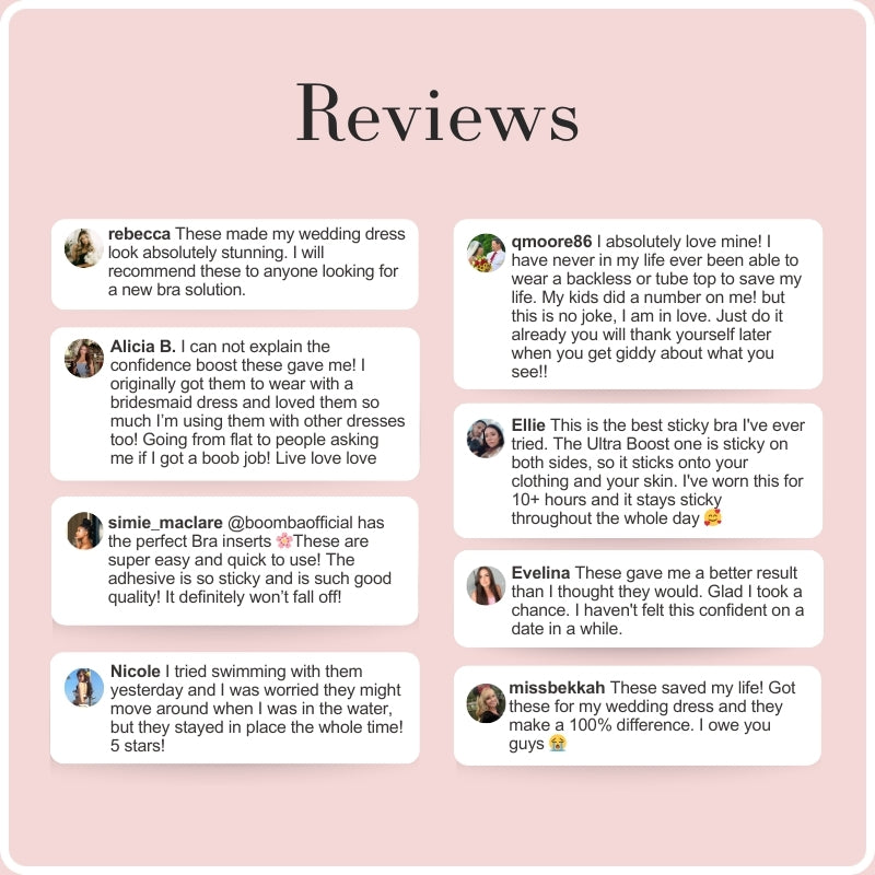 Luster Ultra Boost sticky Inserts- Instant Lift & Boost, Washable & Reusable