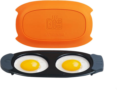 Quick-Heat Microwave Egg Cooker|Poacher|fryer-Multi-Use microwave egg maker for Breakfast Sandwiches