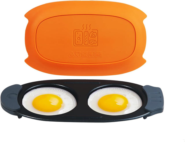 Quick-Heat Microwave Egg Cooker|Poacher|fryer-Multi-Use microwave egg maker for Breakfast Sandwiches