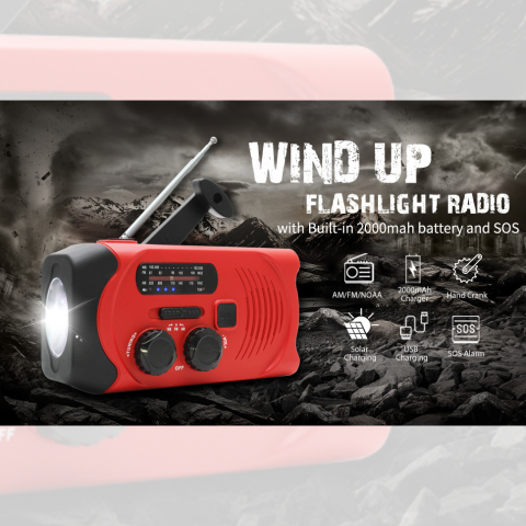 Solar Power Emergency Radio Kit