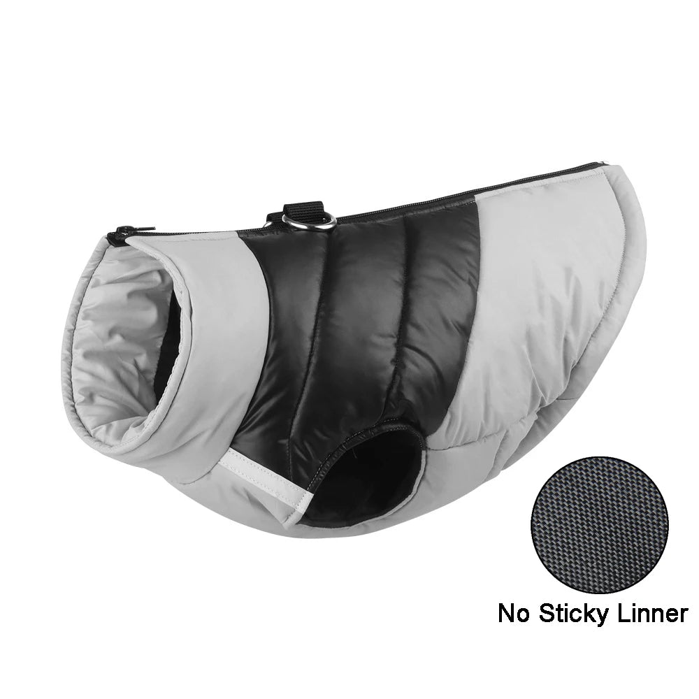 Winter Warm Waterproof Dog Vest with Zipper