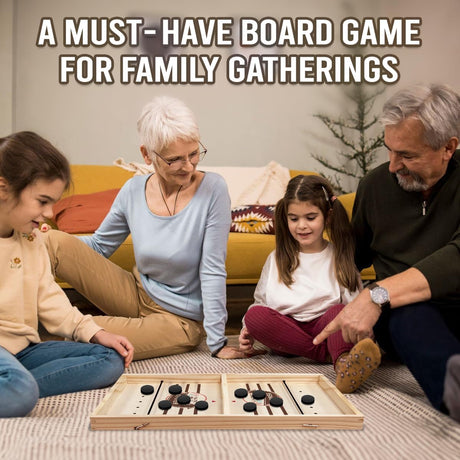 Fast Sling Puck Game - Birthday Gifts For Family, Friends, Children - Best Interactive Game Ever