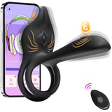 🎁Smart Vibrating Ring – App-Controlled Pleasure for Couples 💫