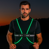 Ultra-Bright LED Reflective Safety Vest for Evening Sports