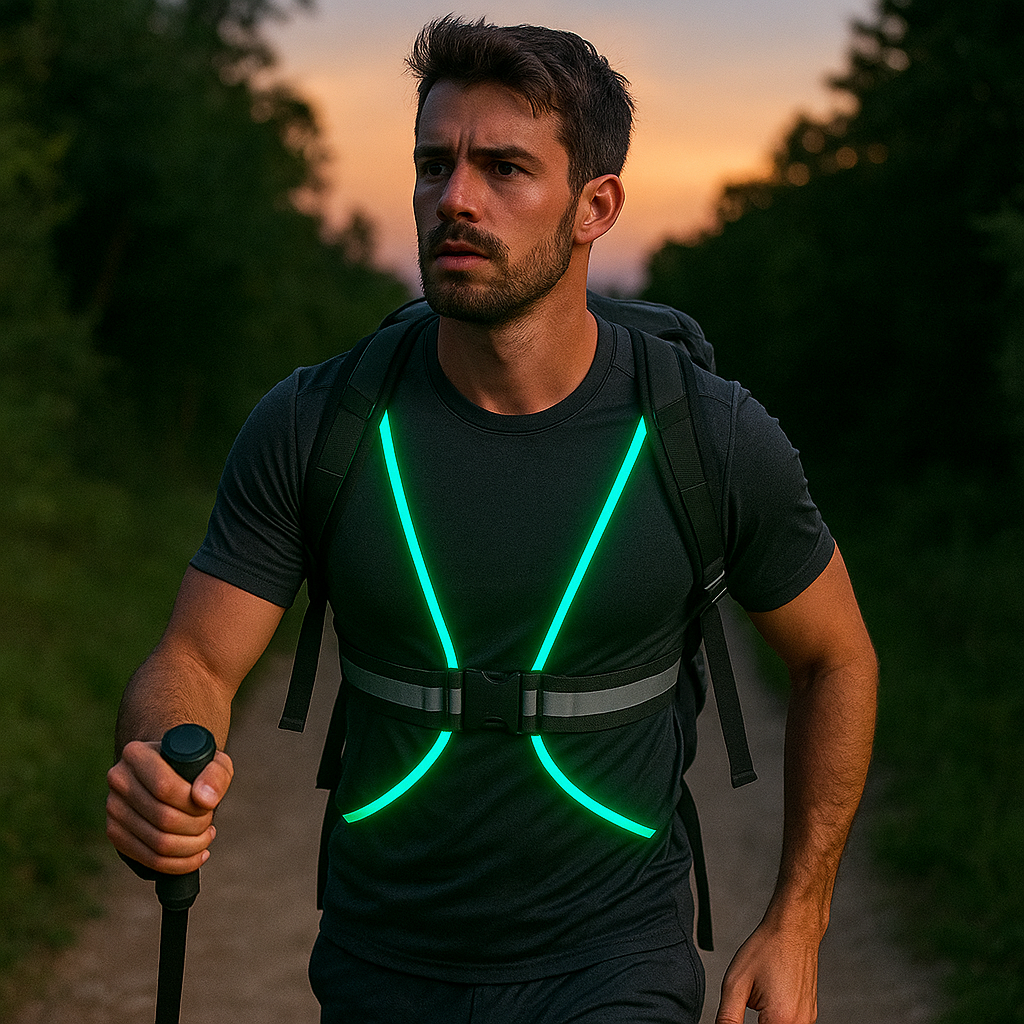 Ultra-Bright LED Reflective Safety Vest for Evening Sports