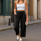 Breathable Linen Wide Leg Pants