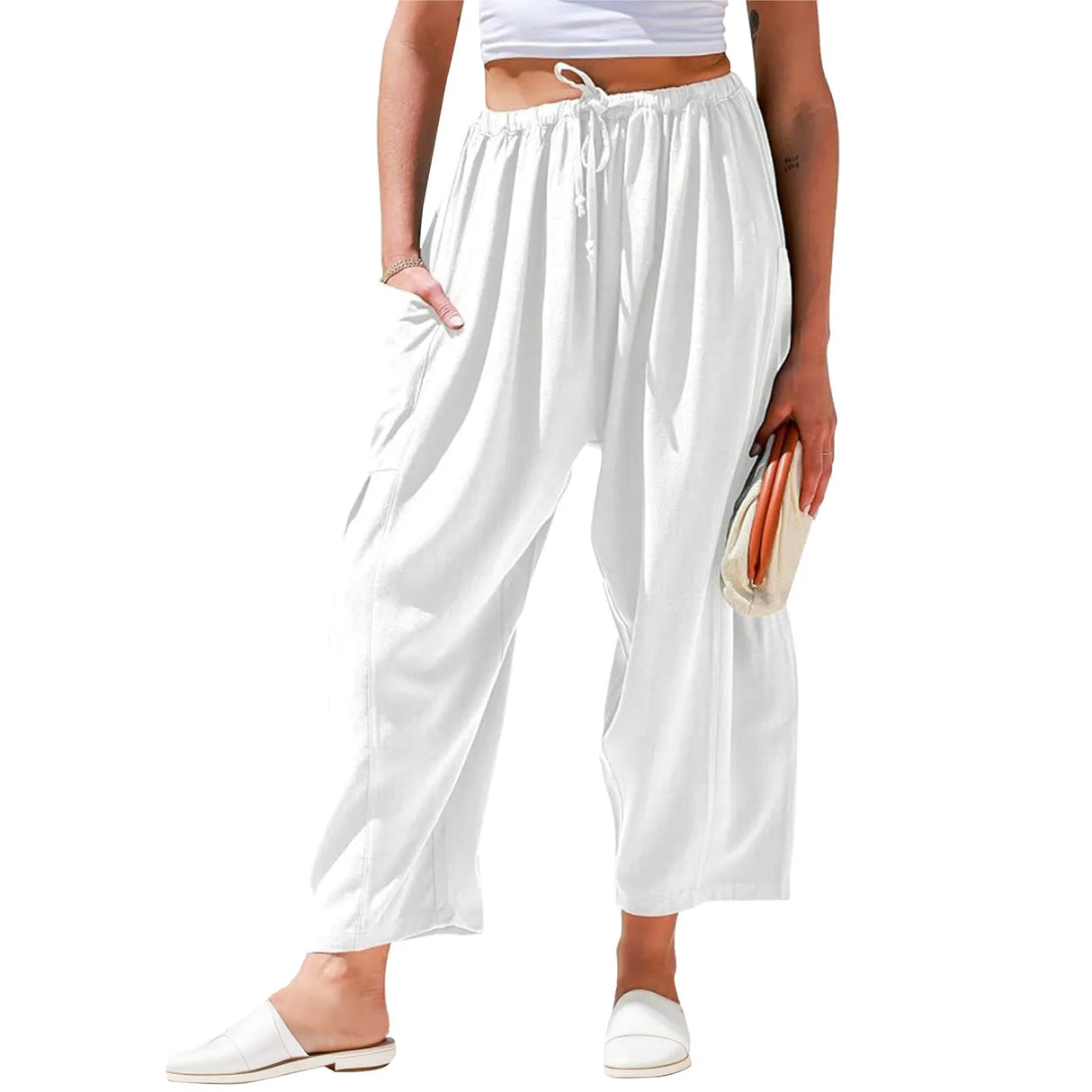 Linen Wide Leg Pants