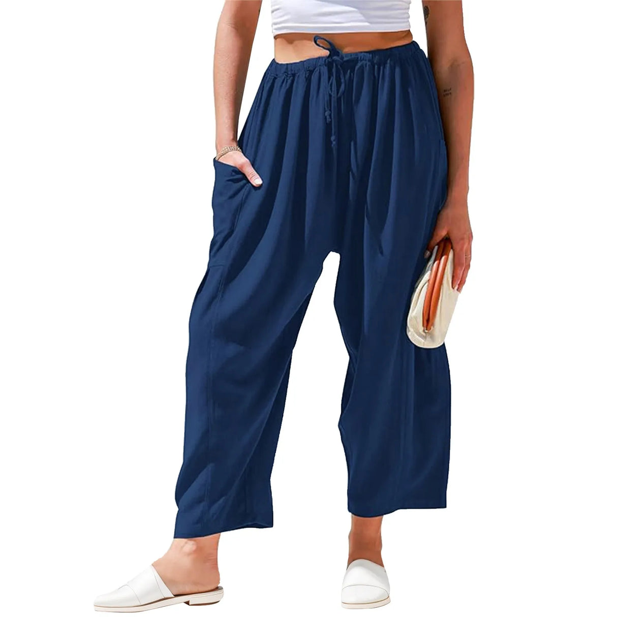 Linen Wide Leg Pants