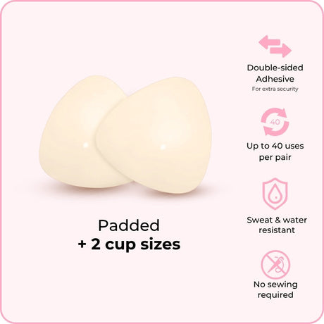 Luster Ultra Boost sticky Inserts- Instant Lift & Boost, Washable & Reusable