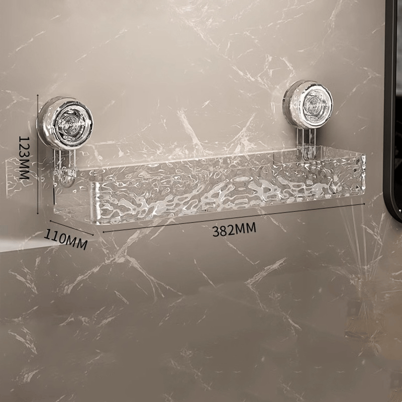 🔥Corrugated suction cup storage holder - Rectangular / Transparent