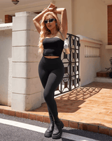 Workout-Leggings mit hoher Taille und Bauchkontrolle