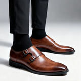 Buckle Monk Classic Retro Shoes