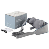 Grey knee massager with box and cable for neck pain relief