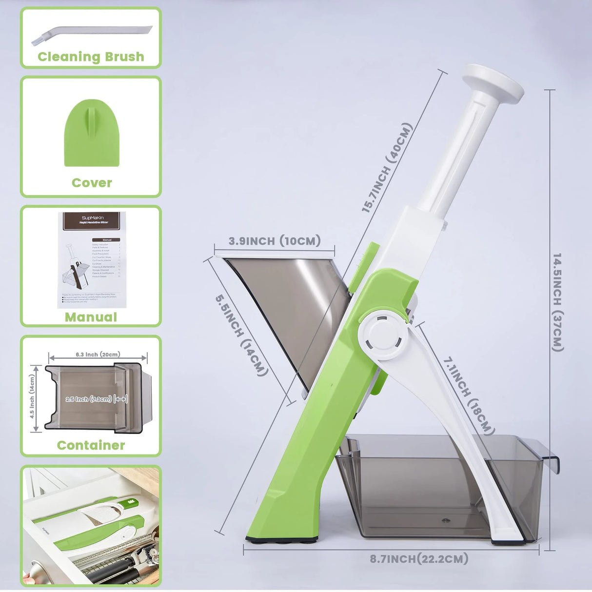 RapidSlice Adjustable Mandoline Cutter