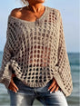 Solvane Crochet Knit Sweater