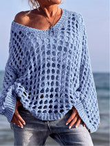 Solvane Crochet Knit Sweater