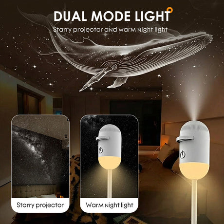 🔥While Supplies Last 50% OFF!🎉 2-in-1 Starry Sky Projector & Night Light