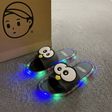 👀LED Cartoon Slippers – Vibrant Light-Up Sole & Cute Penguin Design – Flexible PVC & Easy Slip-On 🏠